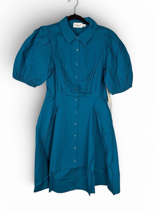 Eliza J Dresses & Skirts - Eliza J teal button front dress
